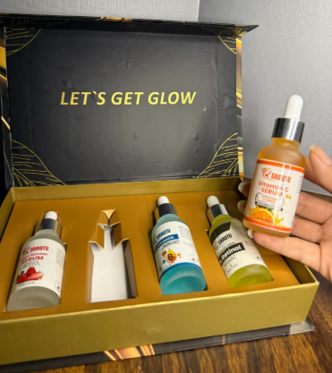 Shaqtu Serums Kit – 4 Serums for Brightening, Anti-Aging, Vitamin-C and Hydration